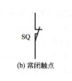 行程開關符號常閉觸點